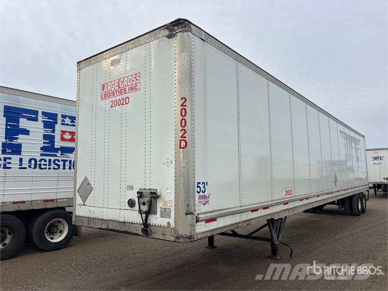 Wabash 53 ft x 102 in T/A Van Trailer Sanduk prikolice