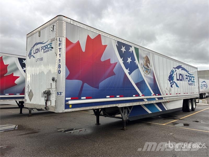 Wabash 53 ft x 102 in T/A Van Trailer Dengtos priekabos