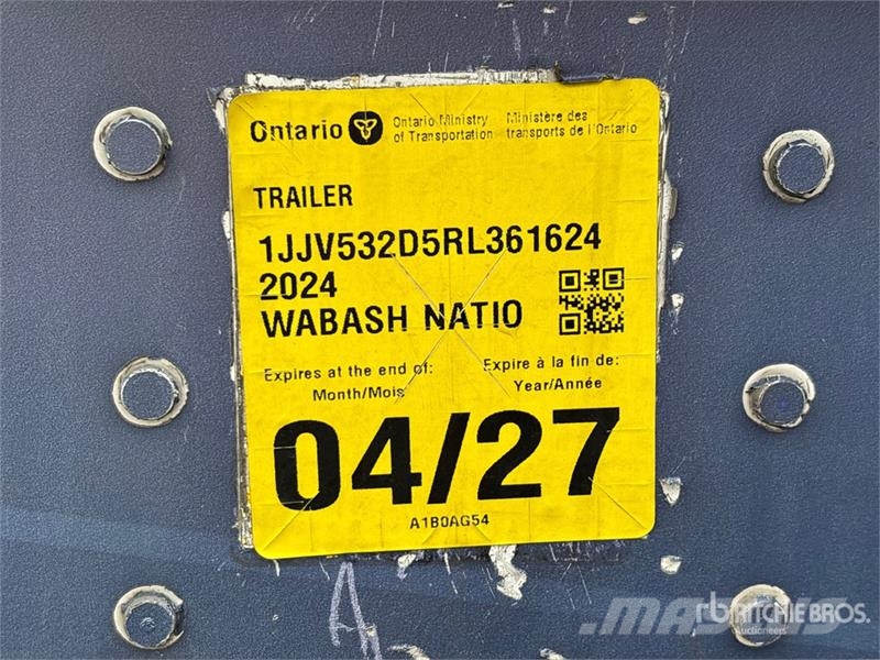 Wabash 53 ft x 102 in T/A Van Trailer Dengtos priekabos