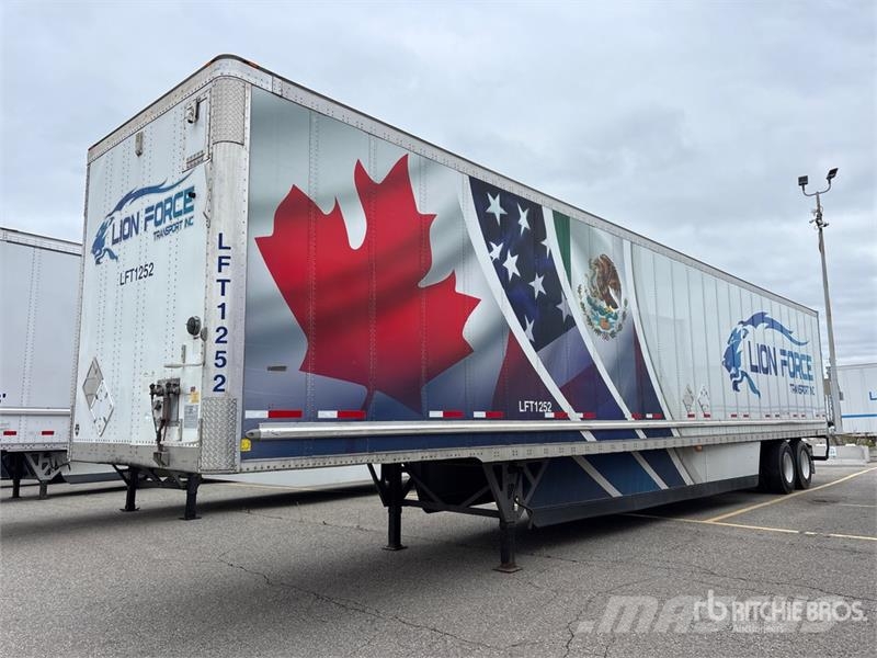 Wabash 53 ft x 102 in T/A Van Trailer ボックスボディートレーラー