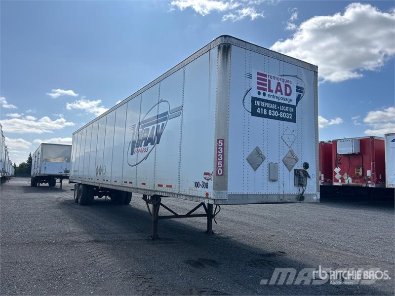 Wabash 53 ft x 102 in T/A Van Trailer Dobozos pótkocsik