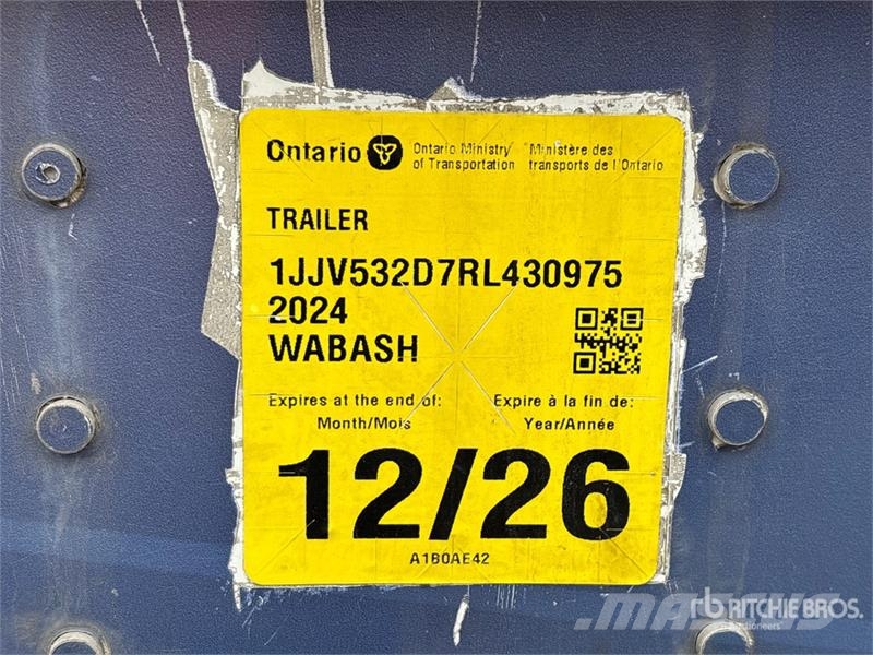 Wabash 53 ft x 102 in T/A Van Trailer Прицепы-фургоны