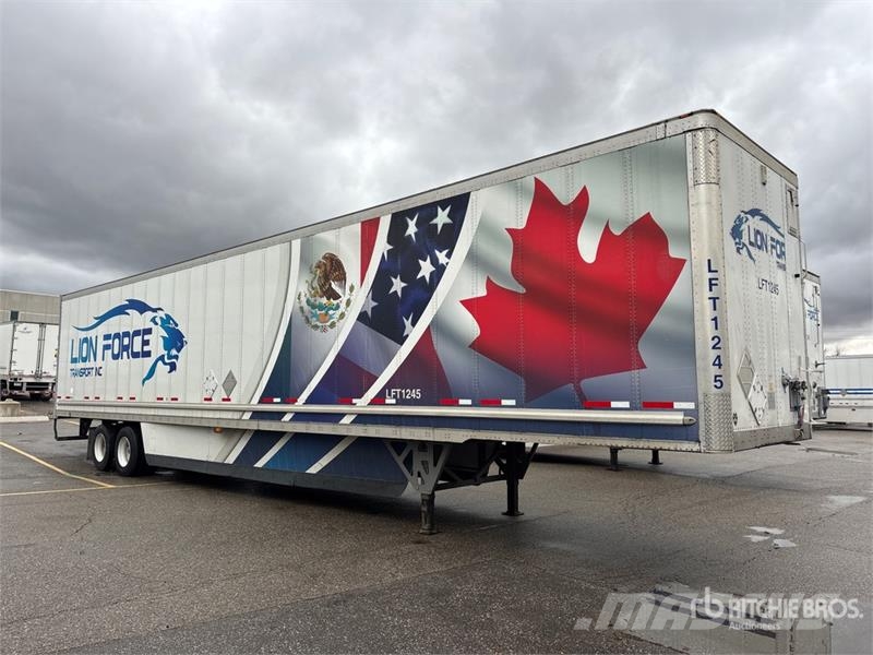Wabash 53 ft x 102 in T/A Van Trailer Dengtos priekabos