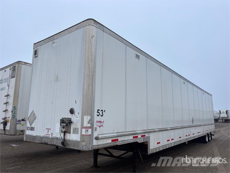 Wabash 53 ft x 102 in T/A Van Trailer Ρυμούλκες κλούβα