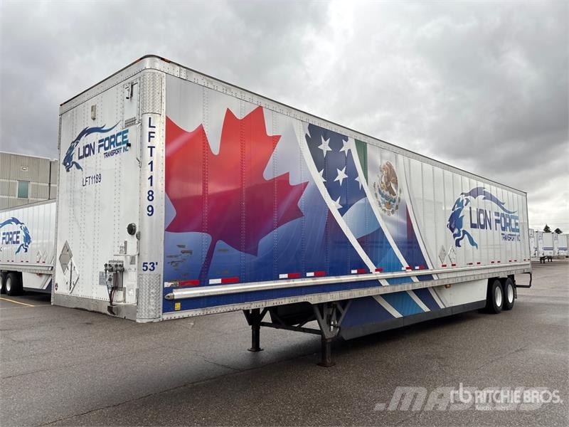 Wabash 53 ft x 102 in T/A Van Trailer Dengtos priekabos
