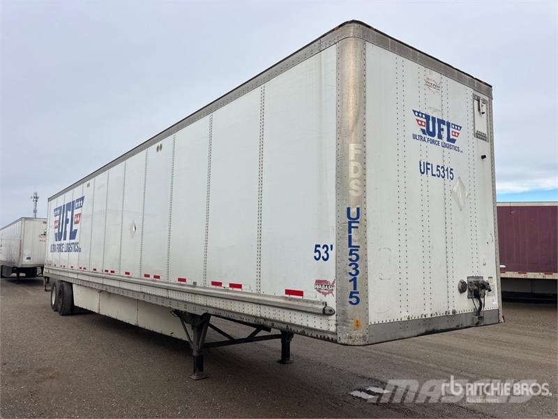 Wabash 53 ft x 102 in T/A Van Trailer Furgons