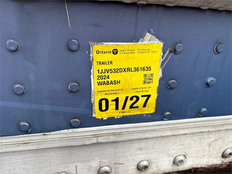 Wabash 53 ft x 102 in T/A Van Trailer Van Body Trailers
