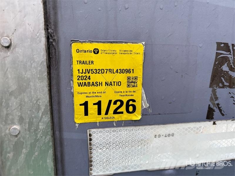 Wabash 53 ft x 102 in T/A Van Trailer Van Body Trailers