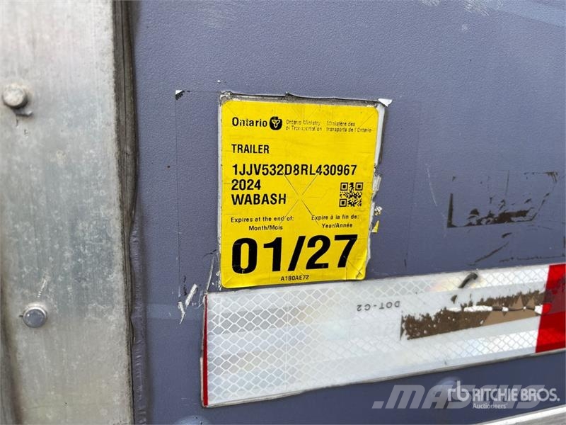 Wabash 53 ft x 102 in T/A Van Trailer Прицепы-фургоны