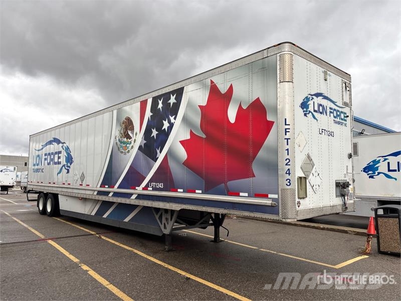 Wabash 53 ft x 102 in T/A Van Trailer Dengtos priekabos