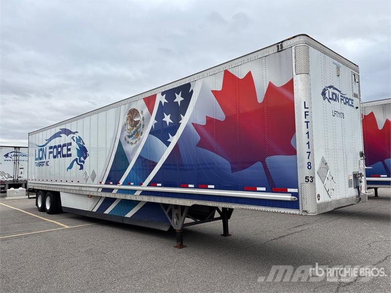 Wabash 53 ft x 102 in T/A Van Trailer Prikolice zabojniki