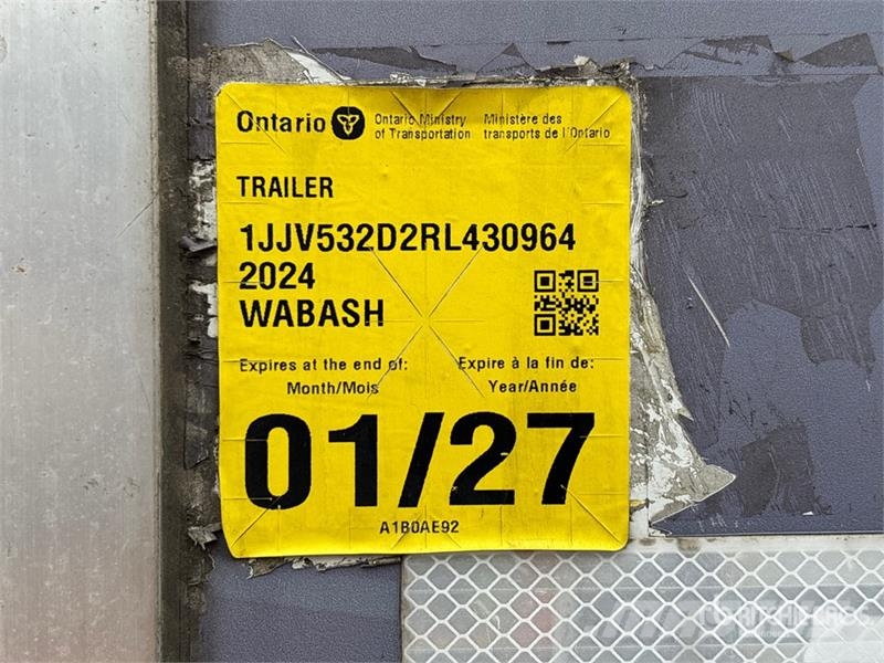 Wabash 53 ft x 102 in T/A Van Trailer 厢式拖车