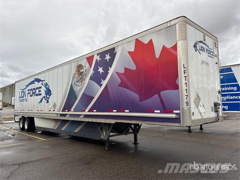 Wabash 53 ft x 102 in T/A Van Trailer Dengtos priekabos