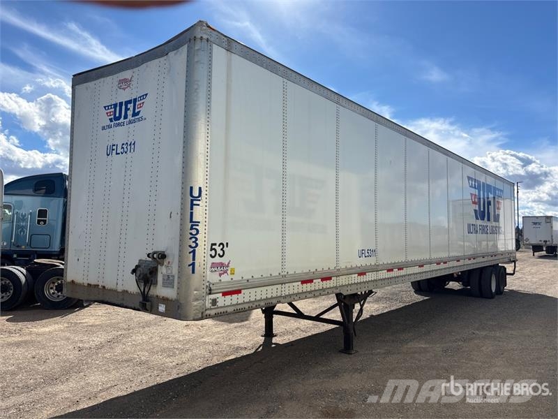 Wabash 53 ft x 102 in T/A Van Trailer ボックスボディートレーラー