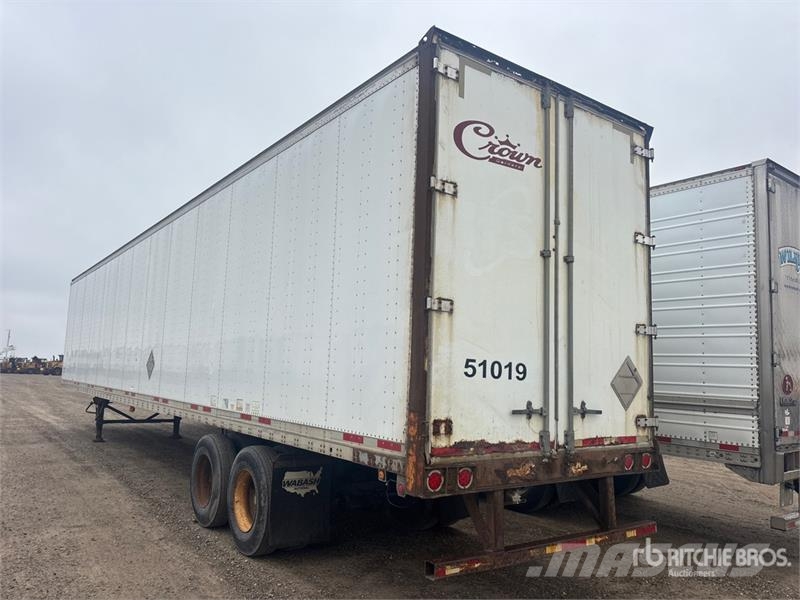 Wabash 53 ft x 102 in T/A Van Trailer Skappåbygg