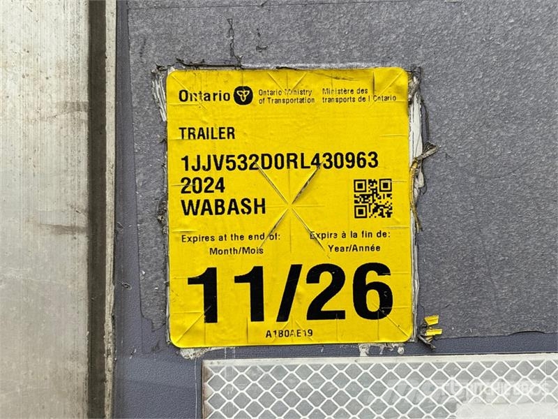 Wabash 53 ft x 102 in T/A Van Trailer Dengtos priekabos