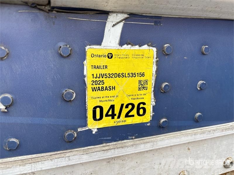 Wabash 53 ft x 102 in T/A Van Trailer Прицепы-фургоны
