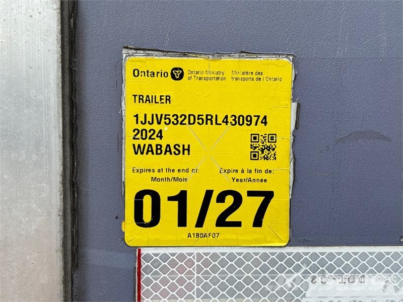 Wabash 53 ft x 102 in T/A Van Trailer Prikolice zabojniki