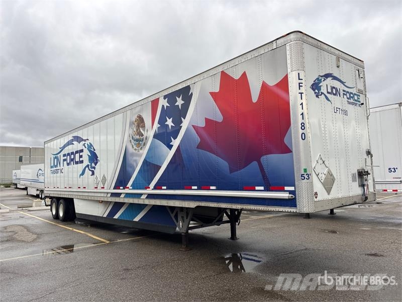 Wabash 53 ft x 102 in T/A Van Trailer Dengtos priekabos