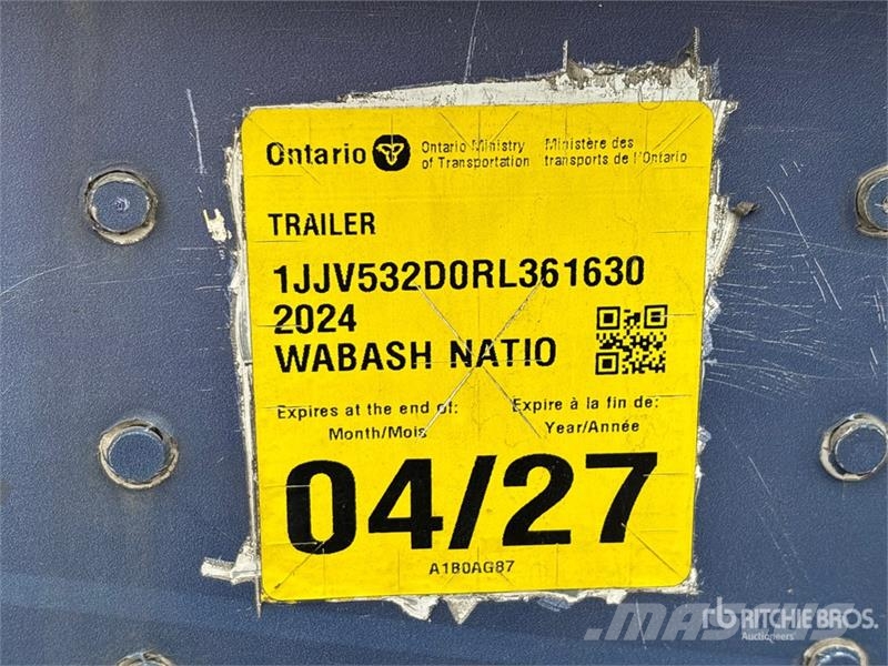 Wabash 53 ft x 102 in T/A Van Trailer Skappåbygg