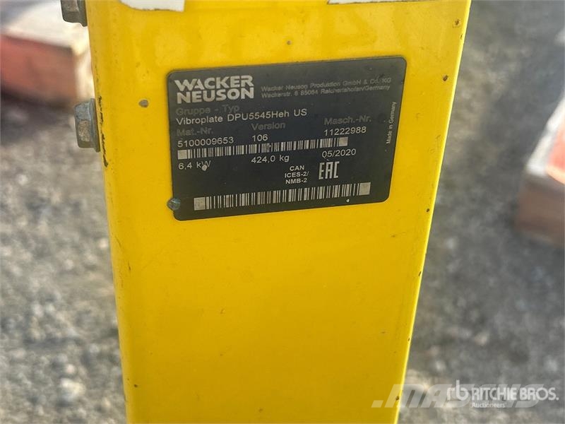Wacker DPU5545Heh Vibratory Plate Compactor Kompaktory
