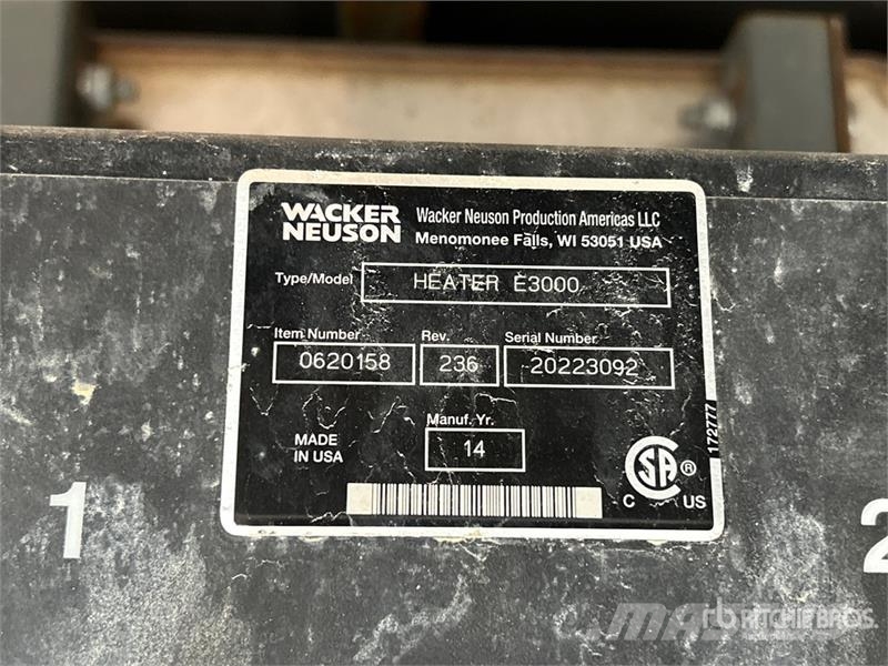 Wacker Neuson E3000 Sildīšanas un atkausēšanas iekārtas