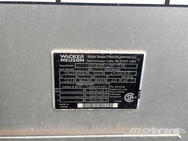 Wacker Neuson G14 Diesel Generators