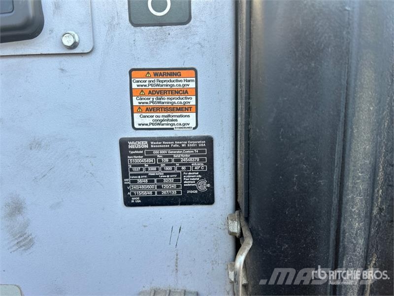 Wacker Neuson G50, 38 KW 48 KVA Mobile 38 kW Generator Set Dīzeļģeneratori