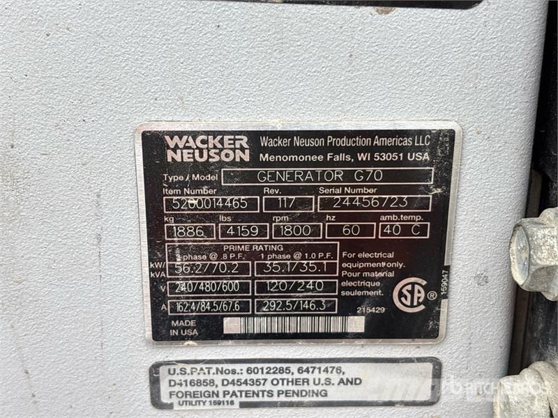 Wacker Neuson G70 مولدات ديزل