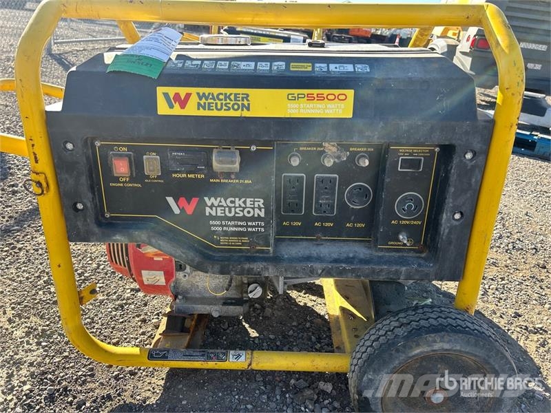Wacker Neuson GP5500A 3.8 kW Portable Generator Set Drugi agregati