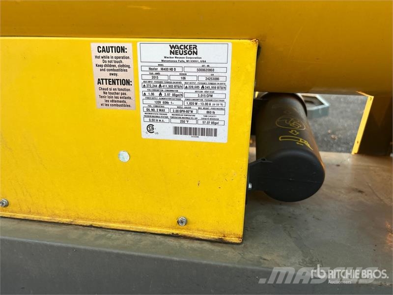 Wacker Neuson HI400HD 411903 BTU Space Heater Polovna oprema za grejanje i odmrzavanje