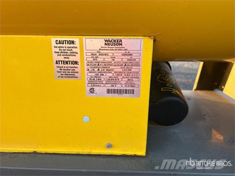 Wacker Neuson HI400HD 411903 BTU Space Heater Polovna oprema za grejanje i odmrzavanje