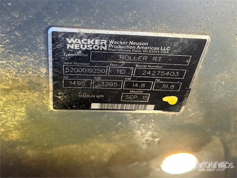 Wacker Neuson RT Trench Compactor Nabijači zemlje
