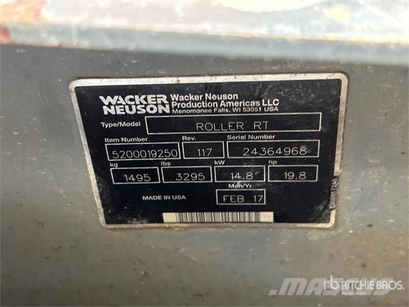 Wacker Neuson RTSC3 Trench Compactor ضاغطات التربة