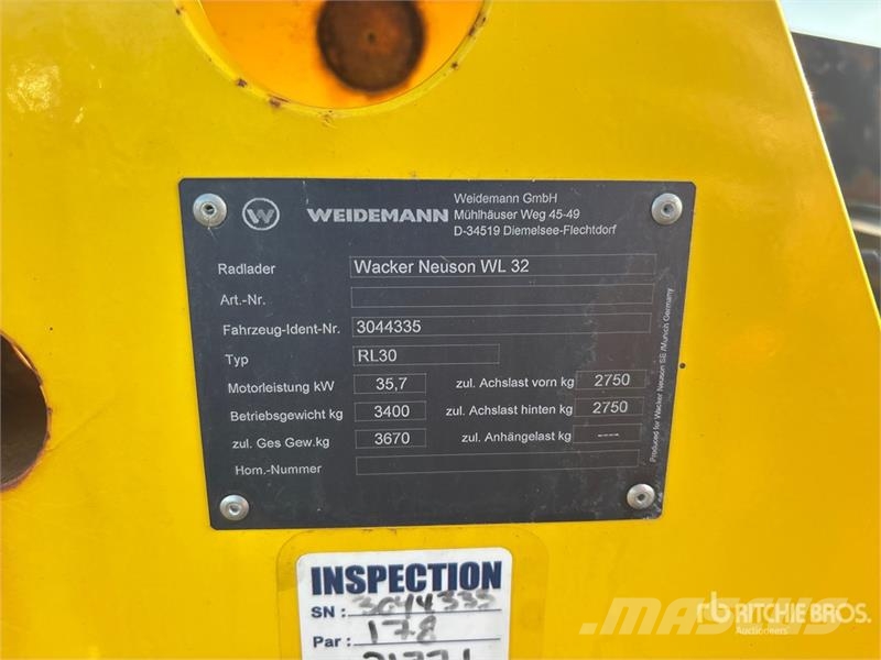 Wacker Neuson WL32 Wheel Loader Radlader