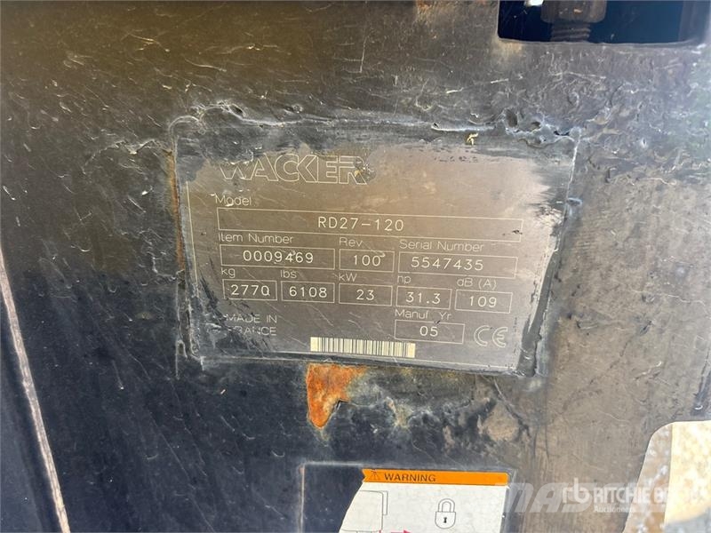 Wacker RD27-120 مداحل ثنائية الاسطوانة