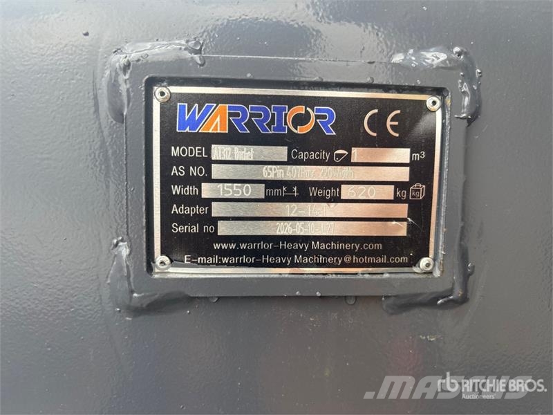 Warrior WBMCC12-1550 61 in Cleanup Excavator Bucket - Fits Kanalak