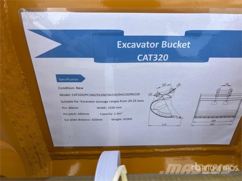 Warrior WBMCC20-1500 59 in Cleanup Excavator Bucket - Fits Žlice