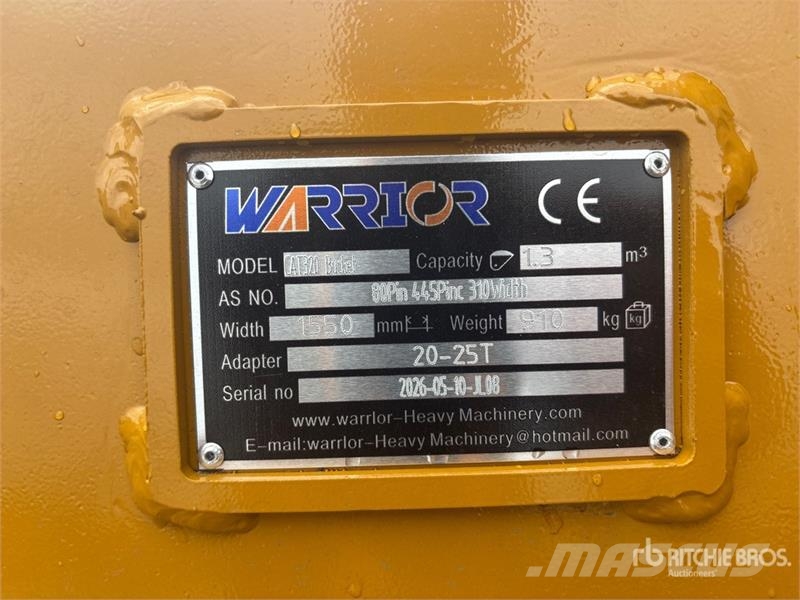 Warrior WBMCC20-1500 59 in Cleanup Excavator Bucket - Fits Kanalak