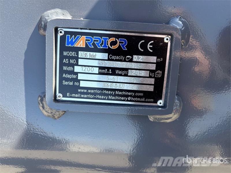 Warrior WBMCC5-1220 48 in Cleanup Excavator Bucket - Fits Cucharones