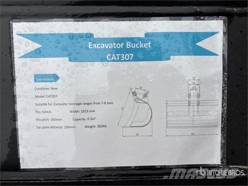 Warrior WBMCC7-1500 59 in Cleanup Excavator Bucket - Fits  دلاء