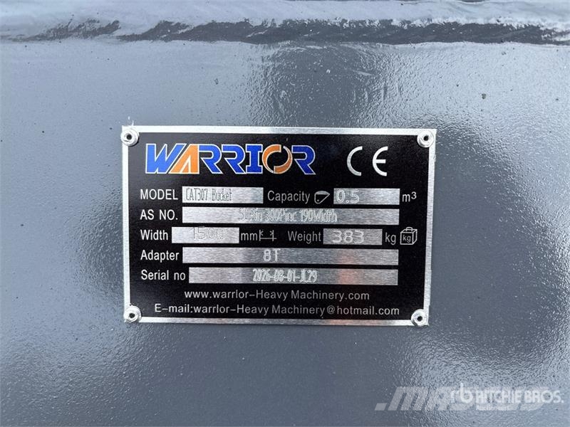 Warrior WBMCC7-1500 59 in Cleanup Excavator Bucket - Fits Žlice