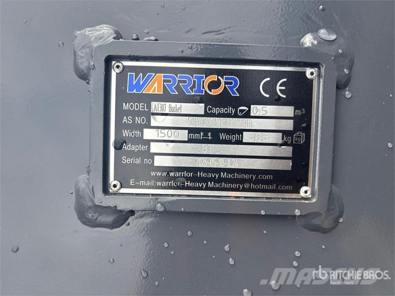 Warrior WBMCC7-1500 59 in Cleanup Excavator Bucket - Fits Kanalak