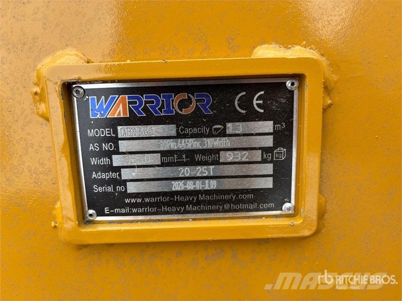 Warrior WBMCRC20-1500 59 in Q/C Digging Excavator Bucket - Žlice