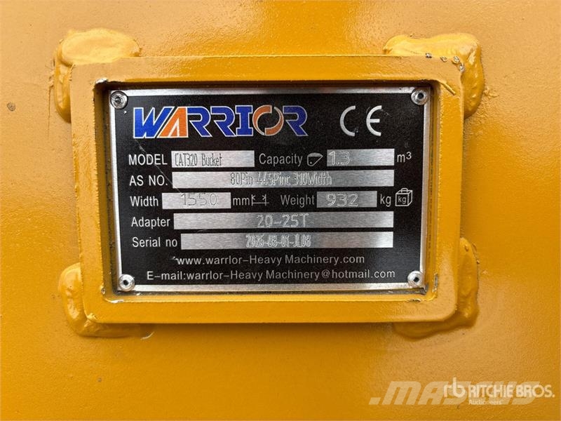 Warrior WBMCRC20-1500 59 in Q/C Digging Excavator Bucket - Žlice