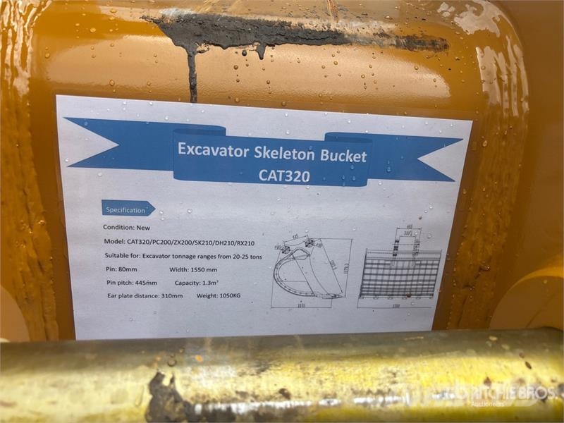Warrior WBMCS20-025 61 in Skeleton Excavator Bucket - Fits Kanalak
