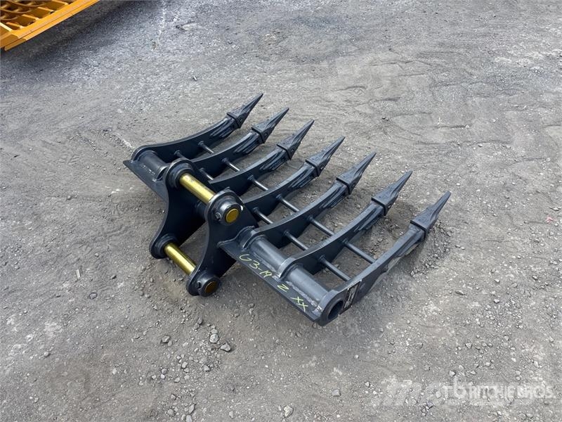 Warrior WBRC05-1000 39 in Excavator Rake - Fits Cat 305 /  Pöyhimet ja haravat