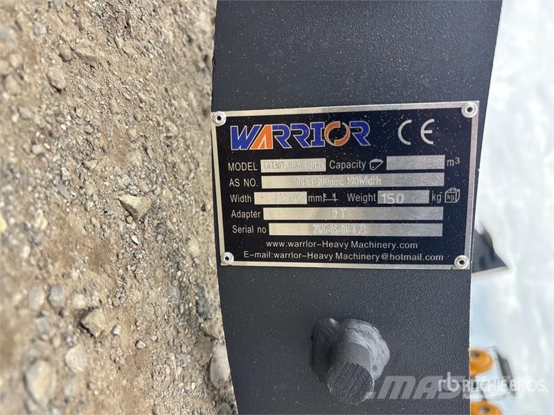 Warrior WBRC07-1200 47 in Excavator Rake - Fits Cat 307 / Vaalutid ja kaarutid