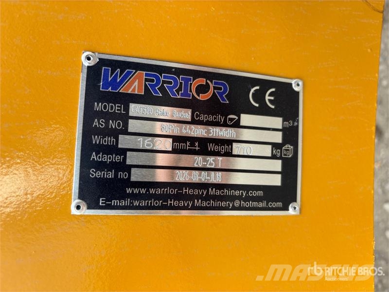 Warrior WBRC20-1620 Excavator Rake - Fits Cat 320 / 20 - 2 Vaalutid ja kaarutid