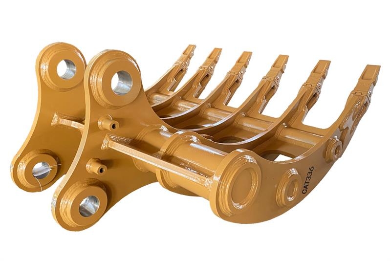 Warrior WBRC30-1650 Excavator Rake - Fits Cat 336 / 30 - 3 مكابس وميبسات التبن